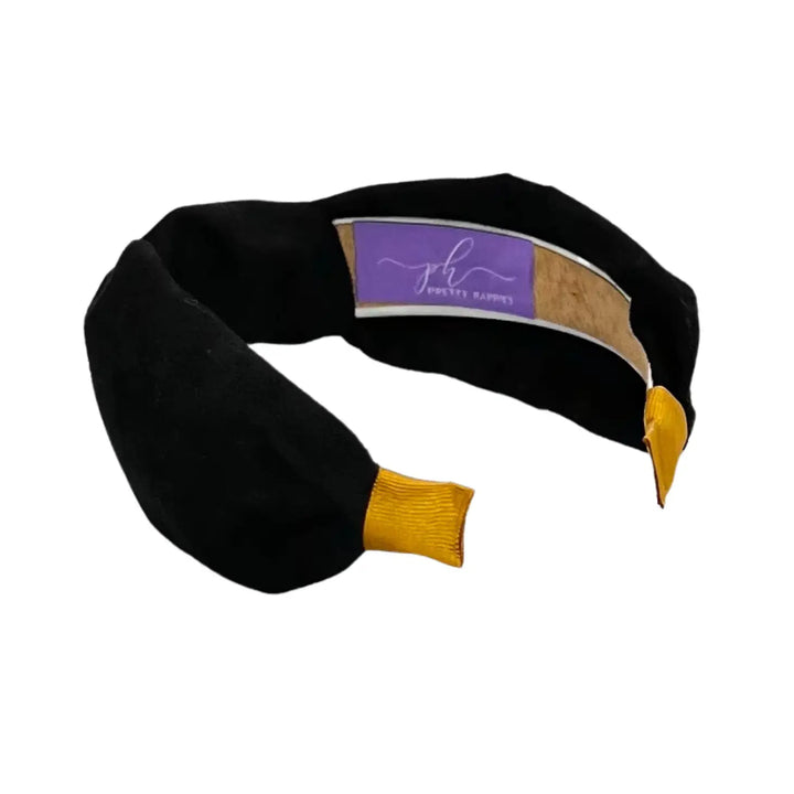 Black Suede Knot Headband