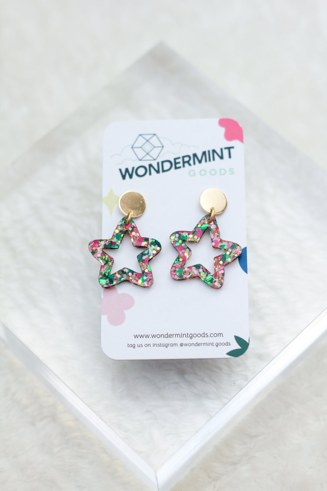 Mini Confetti Star Earrings