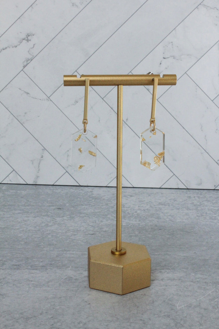 The Huxley - Drop Earrings - Hexagon