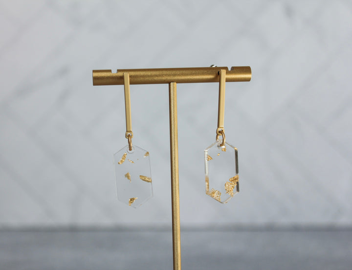 The Huxley - Drop Earrings - Hexagon