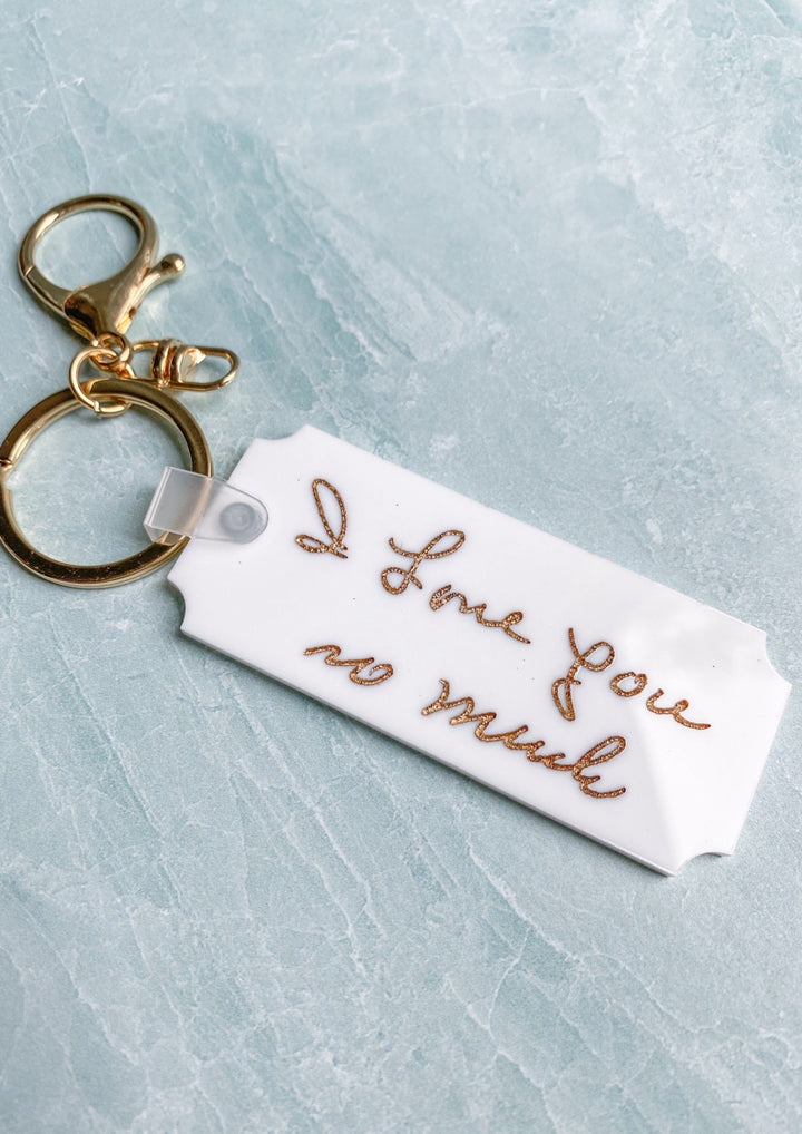 Custom Handwritten Phrase Keychain