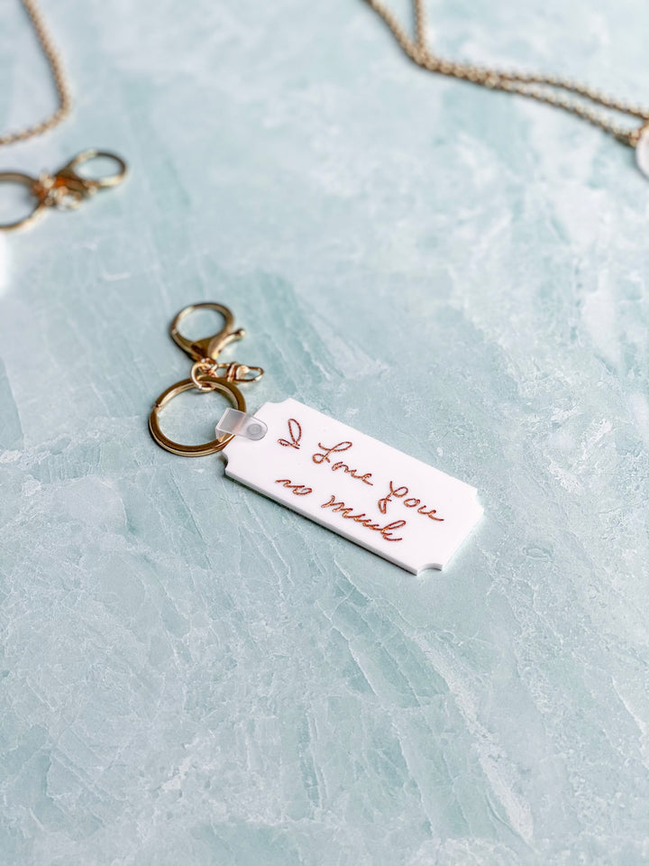Custom Handwritten Phrase Keychain