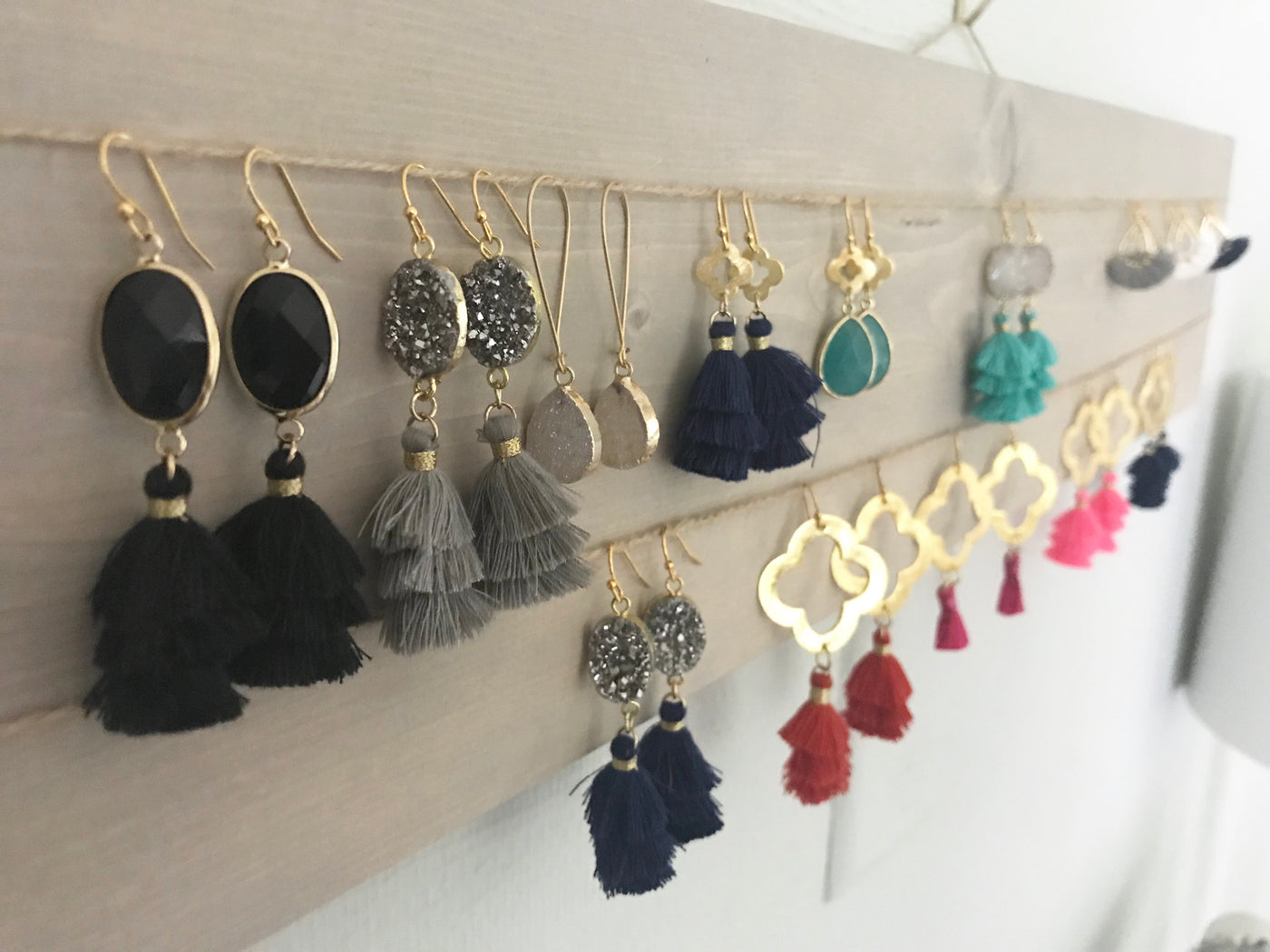 Here's a clever way to display small items like earrings at your