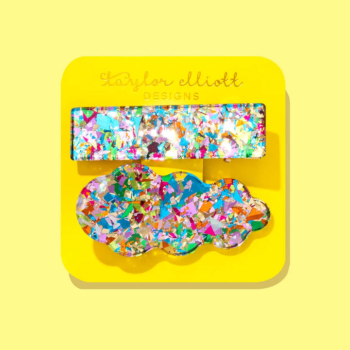 Hair Clip Set - Colorful Confetti