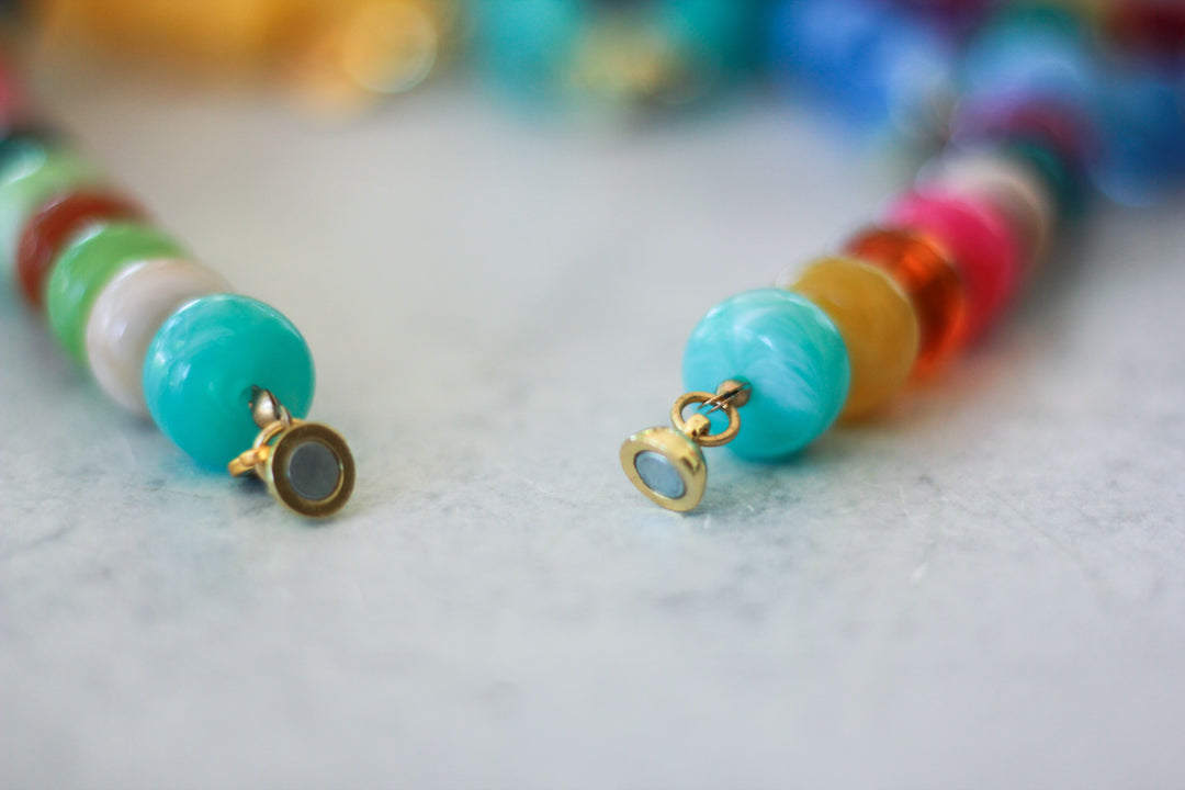 Chunky Acrylic Beaded Necklace