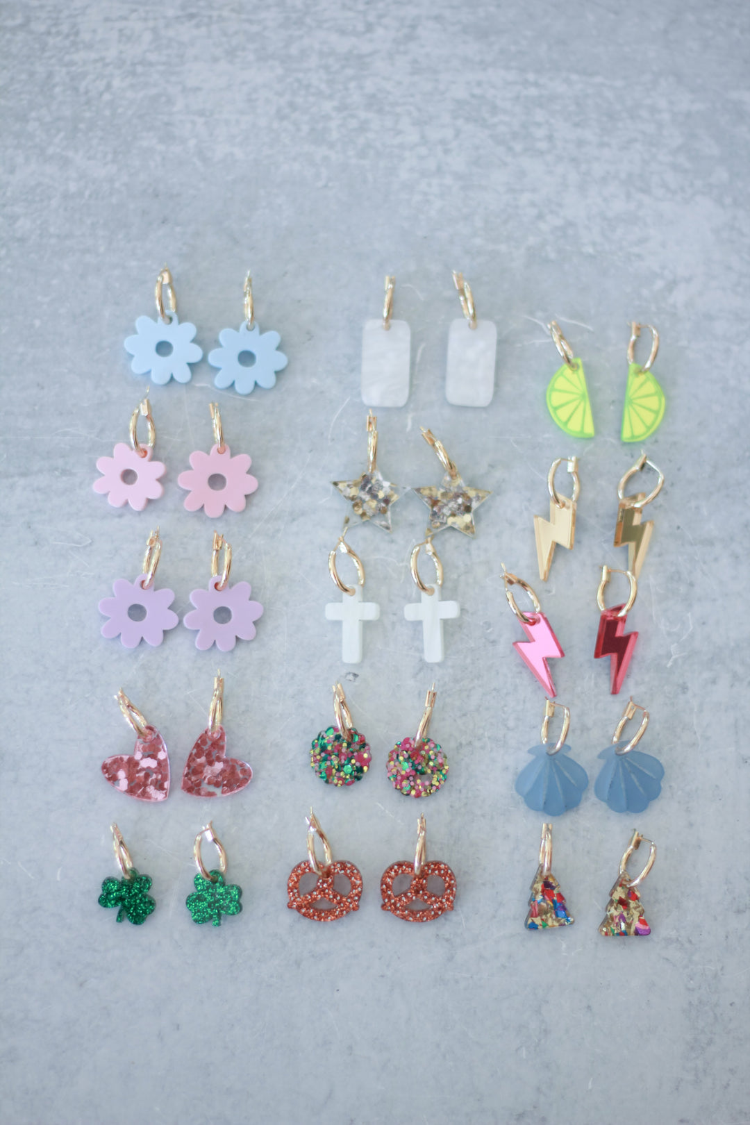Huggie Hoop Charm Earrings
