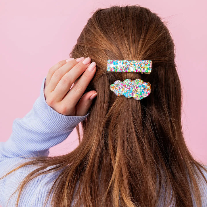 Hair Clip Set - Colorful Confetti