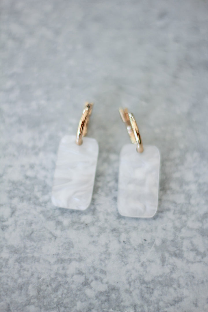 Huggie Hoop Charm Earrings