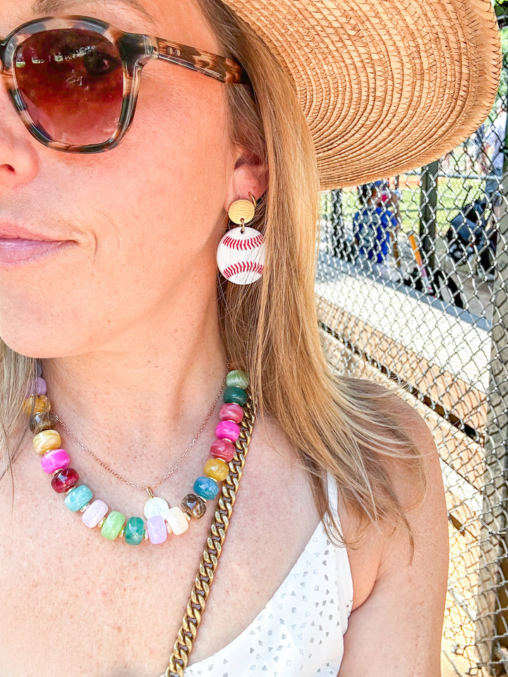 Chunky Acrylic Beaded Necklace