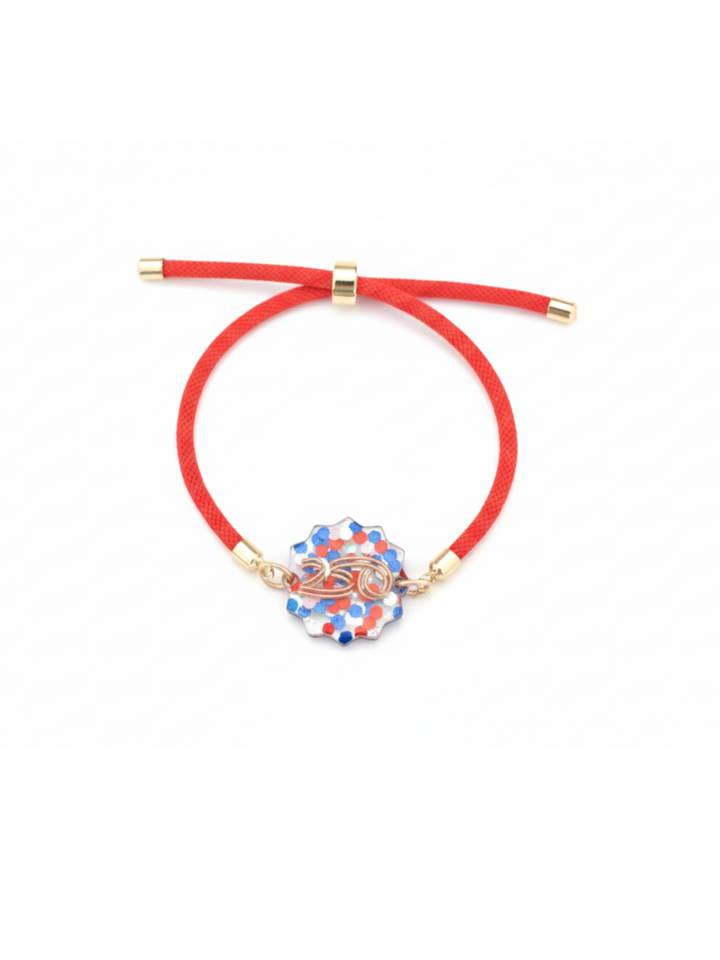America250 Patriotic Confetti Bracelet