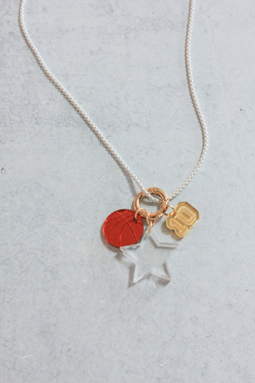 Sports Charm Enamel Chain Necklace