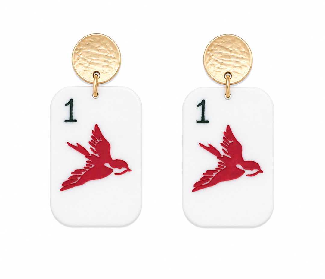 Mahjong Earrings