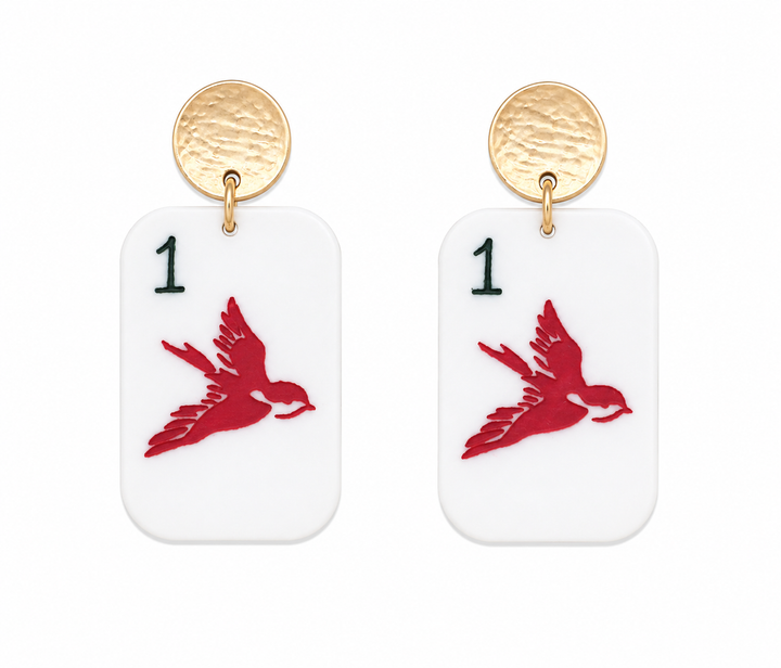Mahjong Earrings