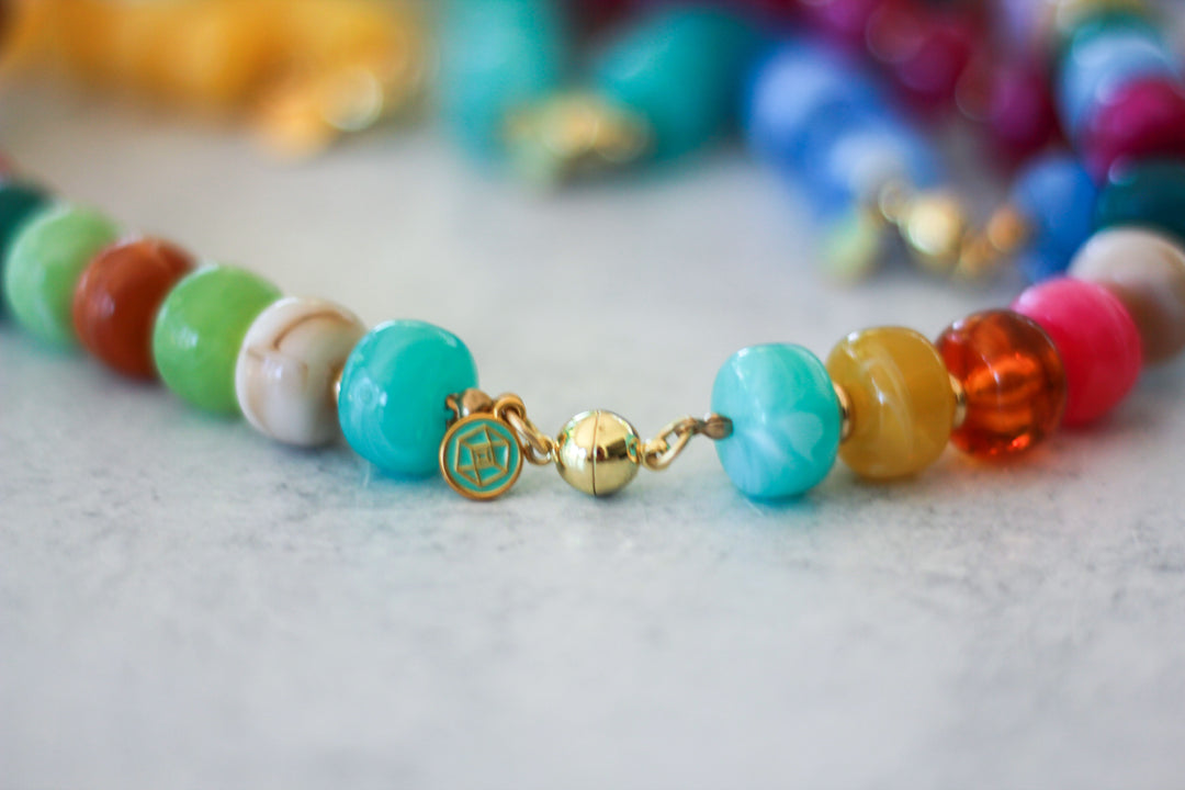 Chunky Acrylic Beaded Necklace