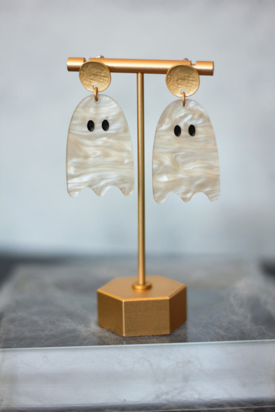 Champagne Pearl Ghost Earrings