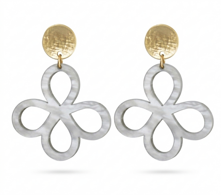 The Clara  - Loopy Clover Acrylic Earrings
