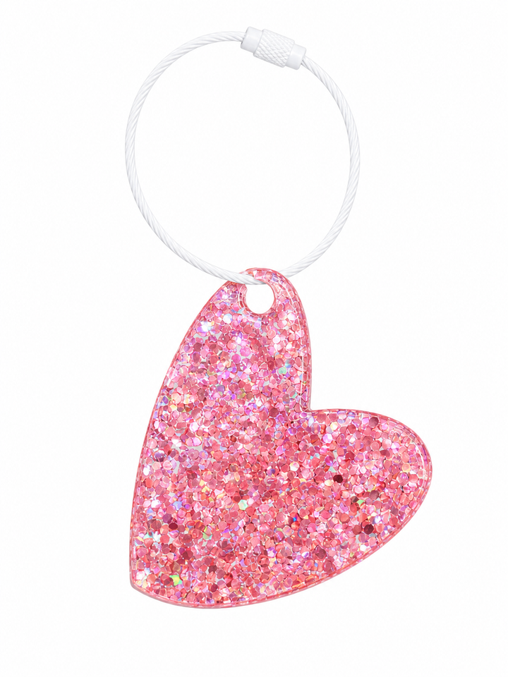 Confetti Heart Keychain