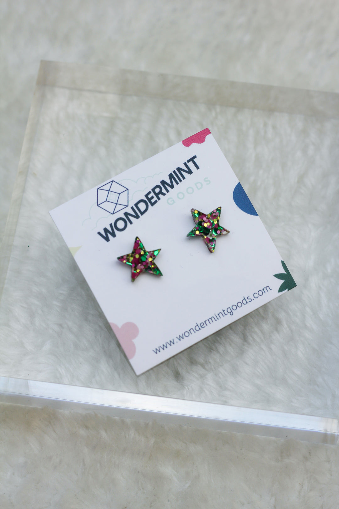 Confetti Star Studs