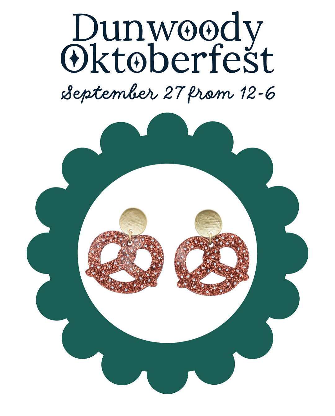 Dunwoody Oktoberfest - Pretzel Earring Pre-Order