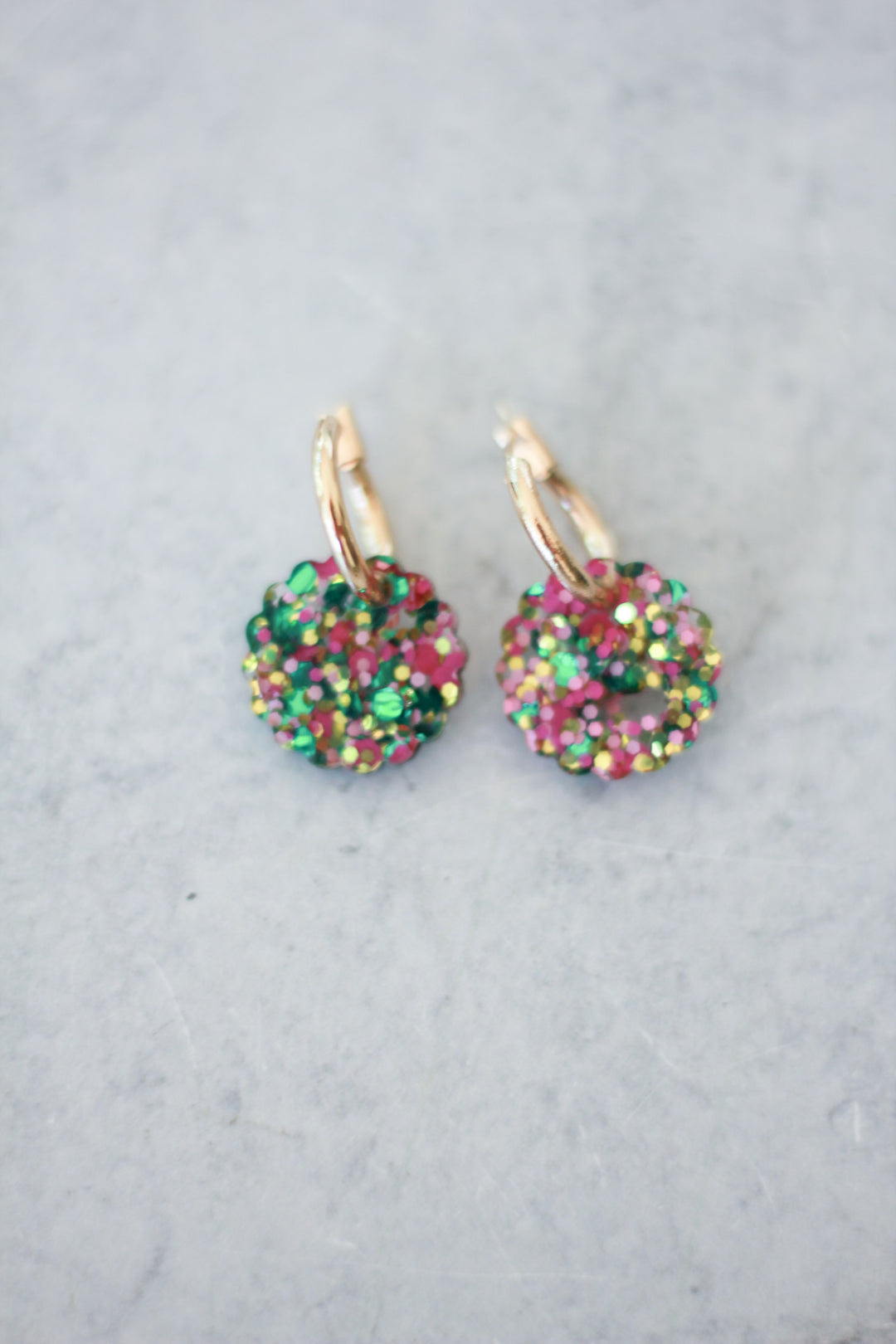 Huggie Hoop Charm Earrings