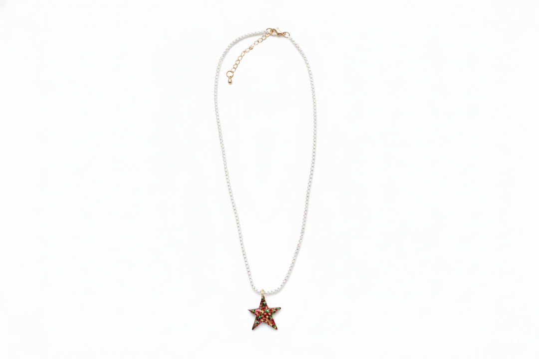 Mary Ryan Brown Confetti Charm Necklace