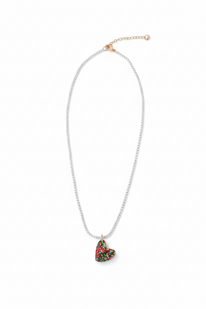 Mary Ryan Brown Confetti Charm Necklace