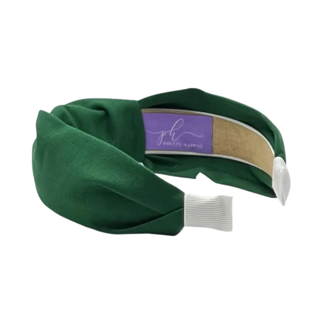 Solid Kelly Green Knotted Headband