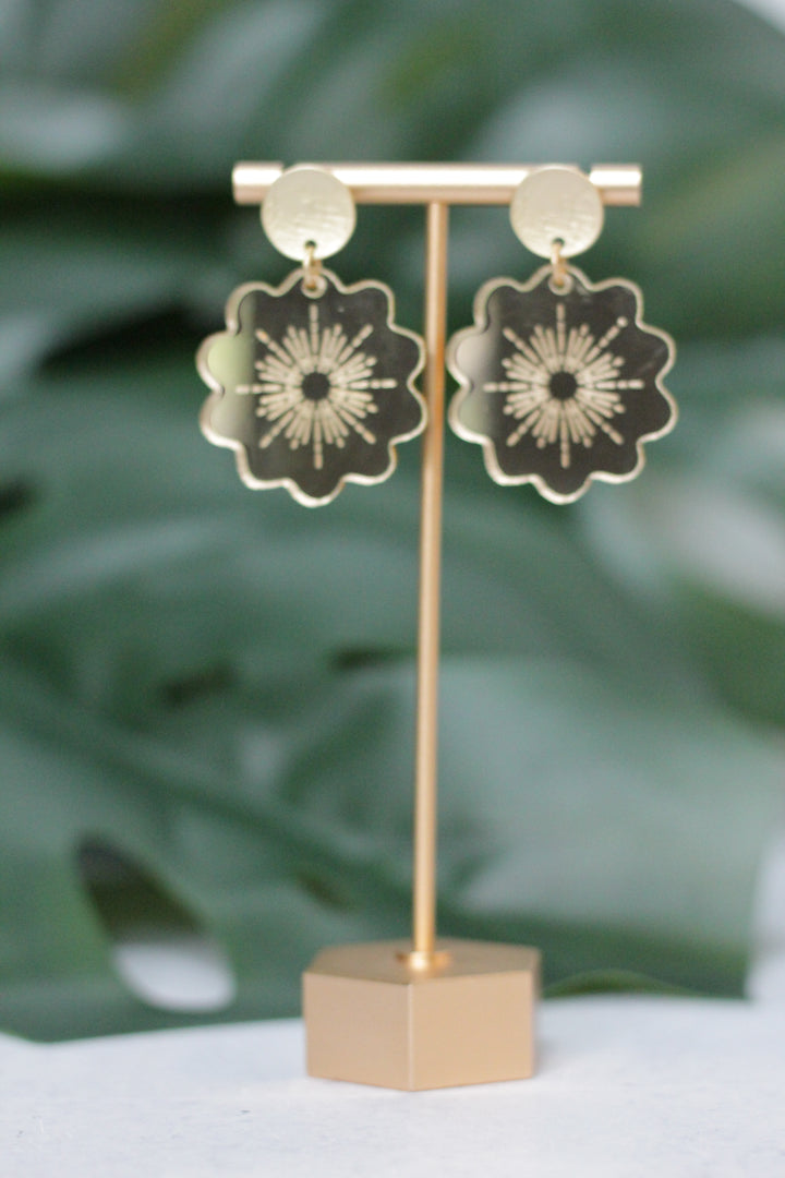 Sunburst Flower Earrings