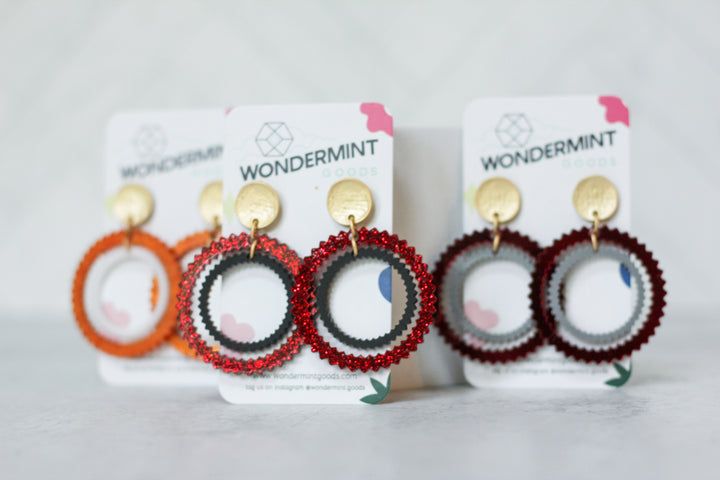 Gameday Circle Earrings