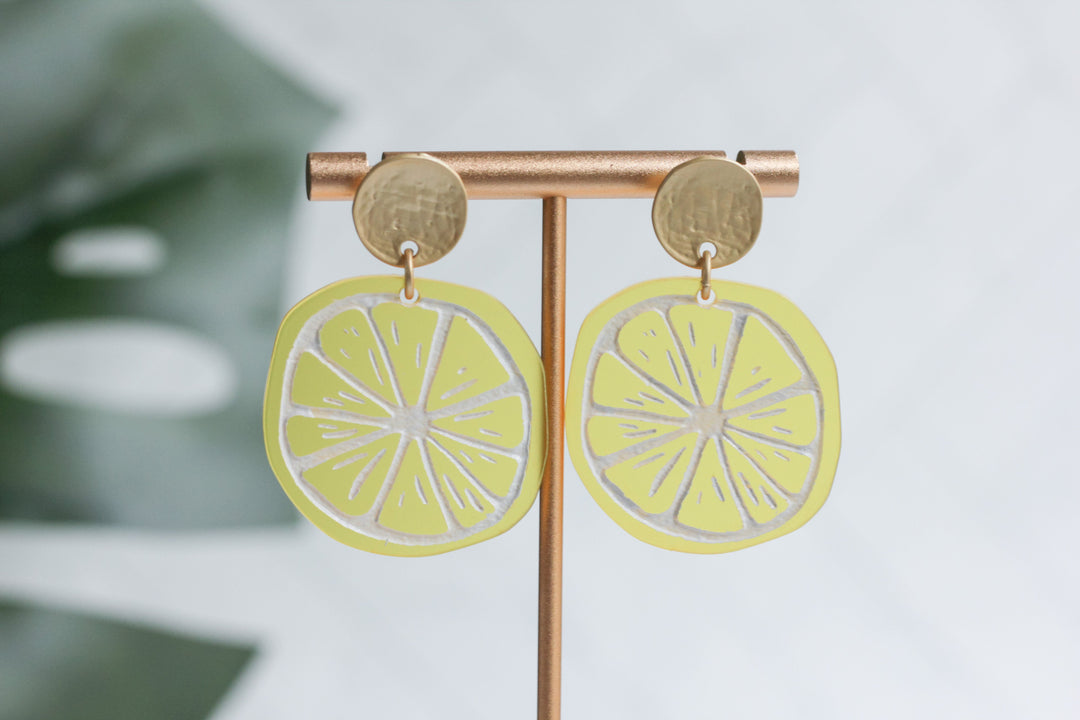 Lemon Slice Earrings