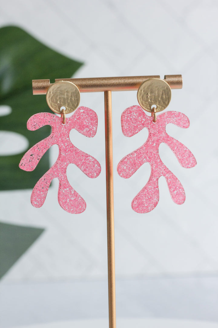 Abstract Coral Earrings