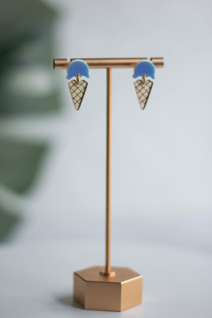 Mini Ice Cream Cone Earrings