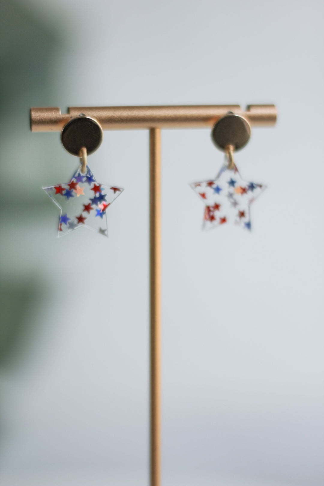 Mini Red, White and Blue Confetti Stars