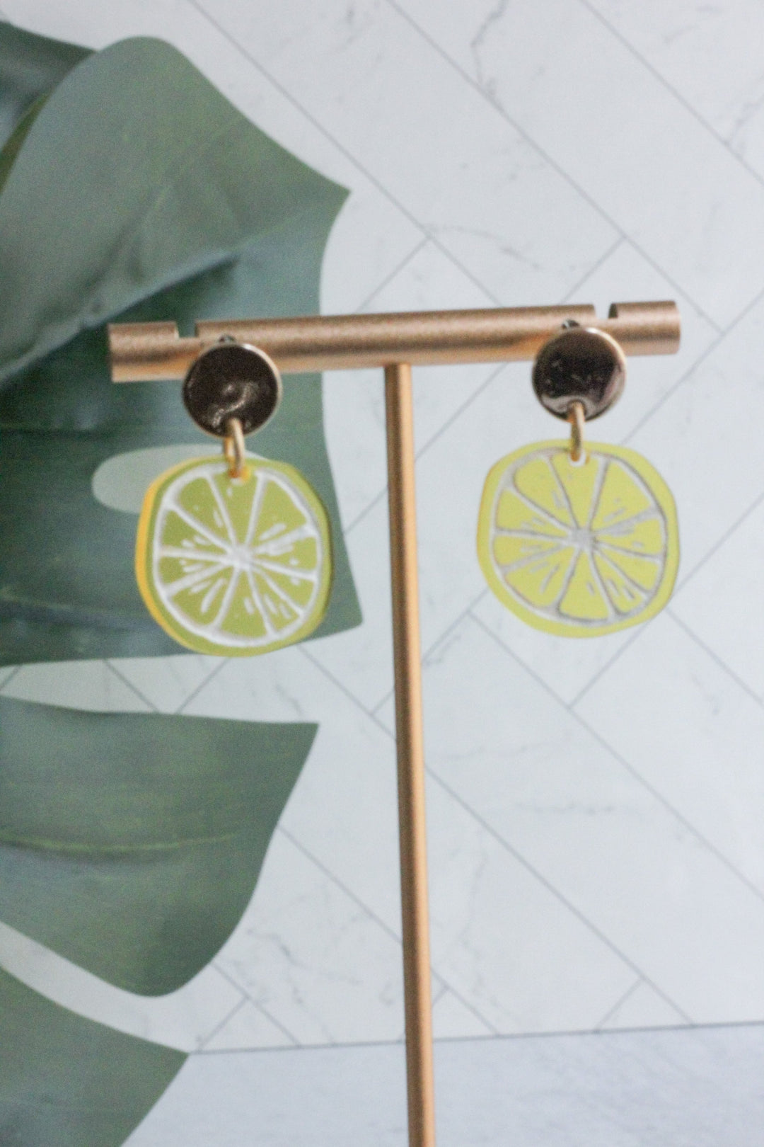 Mini Lemon Slice Earrings