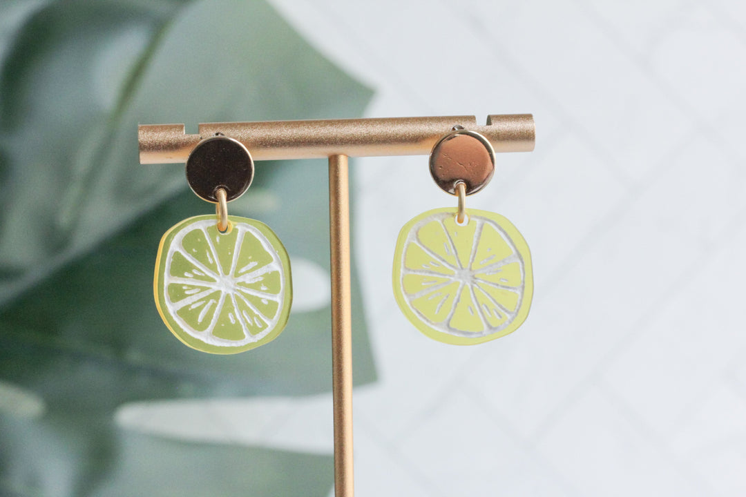 Mini Lemon Slice Earrings