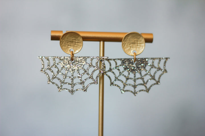 Spiderweb Fan Earrings