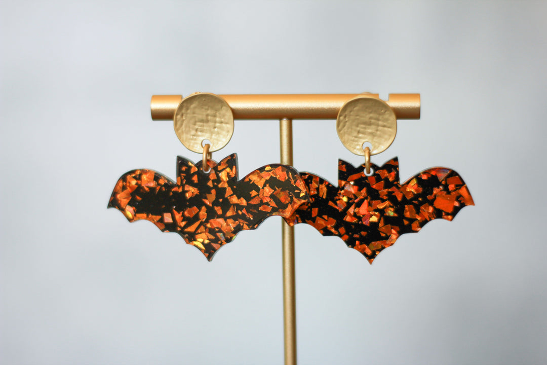 Bat Acrylic Earrings