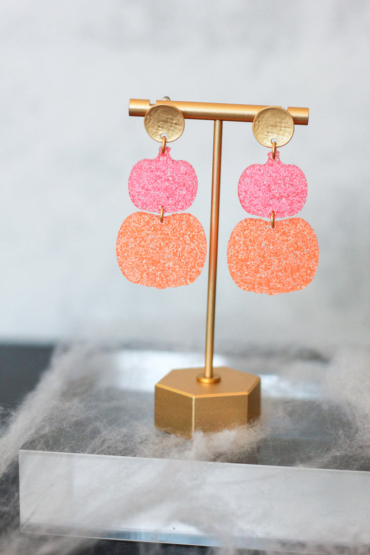 Stacked Pumpkin Earrings