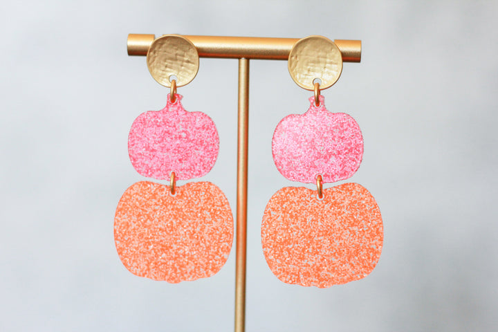 Stacked Pumpkin Earrings