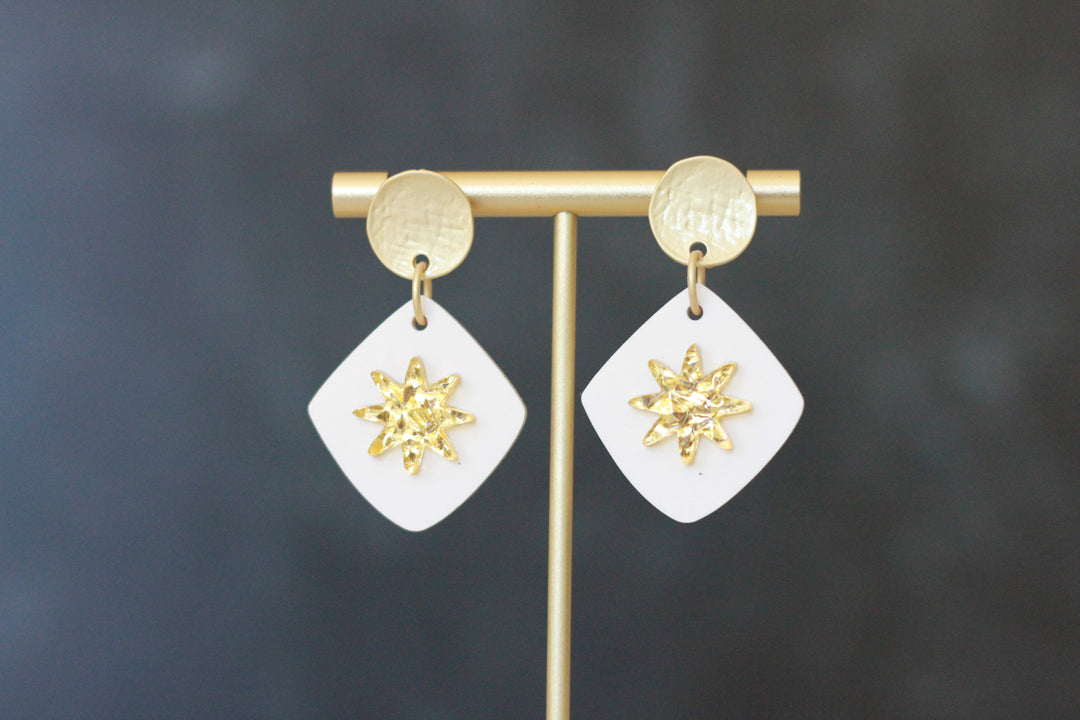 Diamond Starburst Earrings