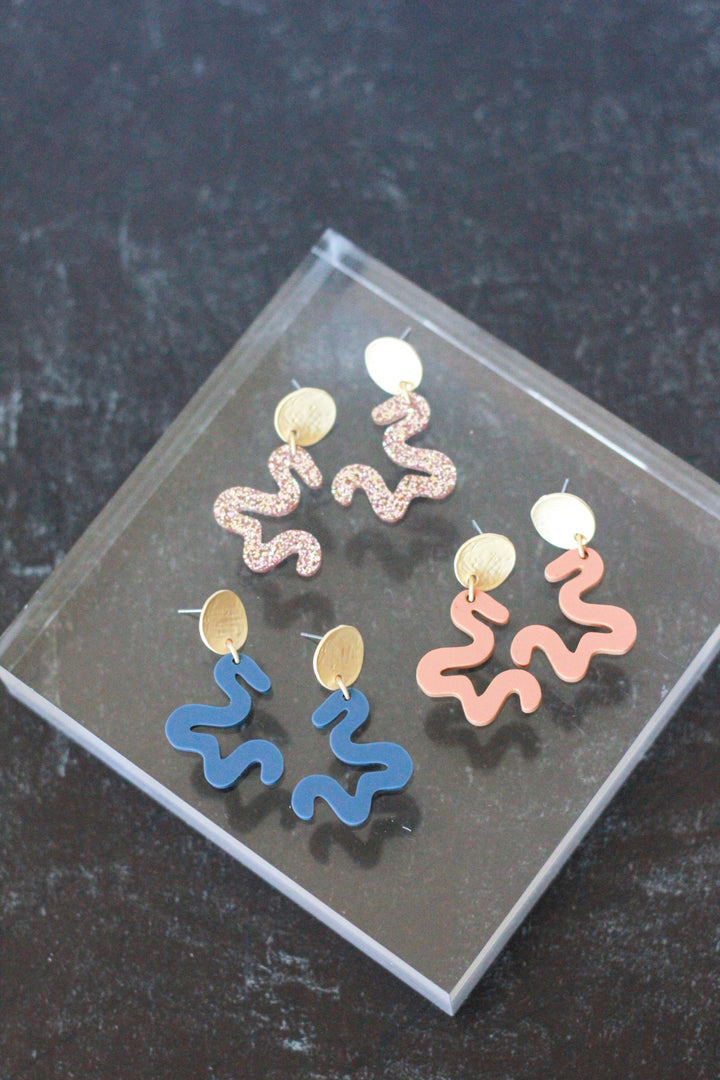 Mini Squiggle Earrings