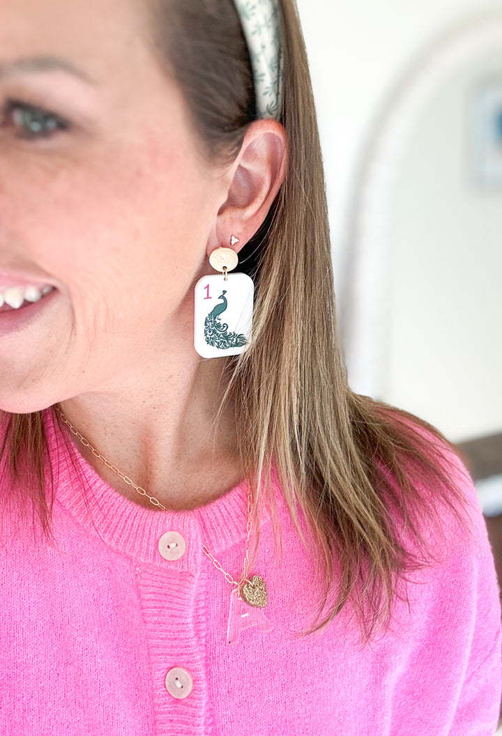 Mahjong Earrings