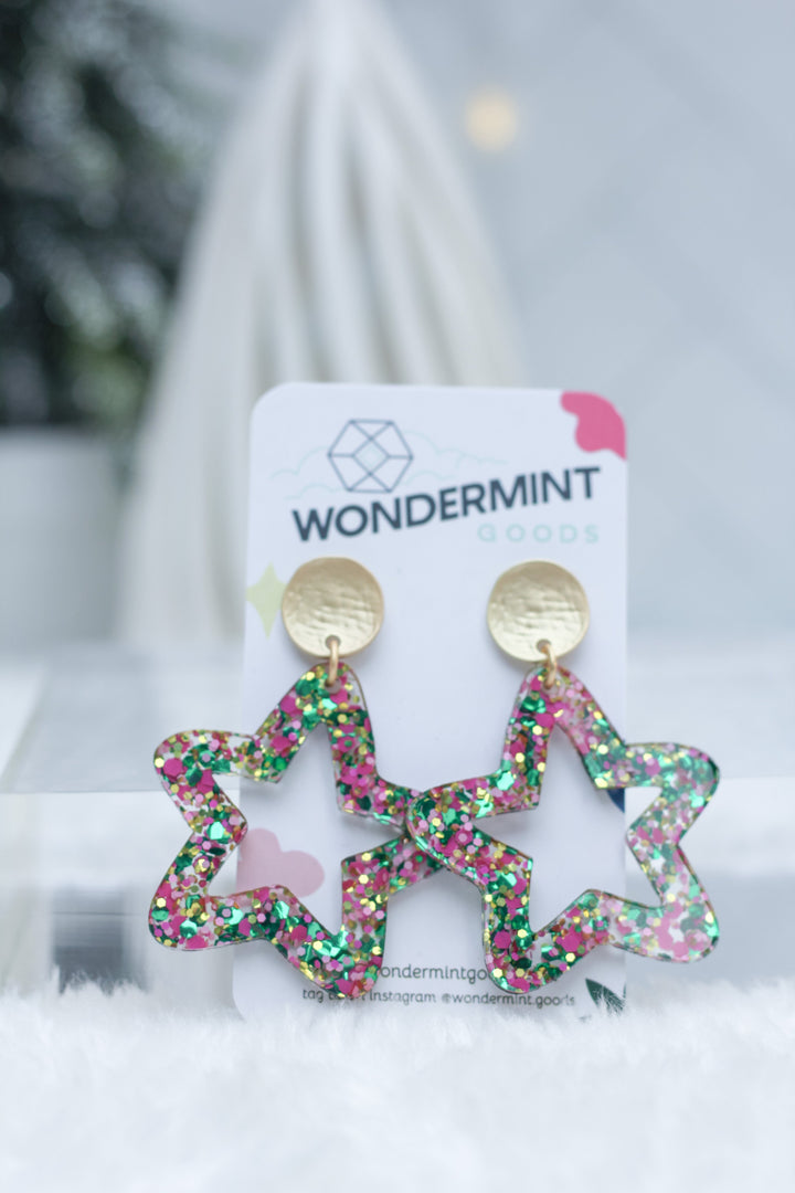 Confetti Star Earrings