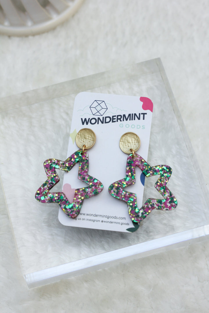 Confetti Star Earrings