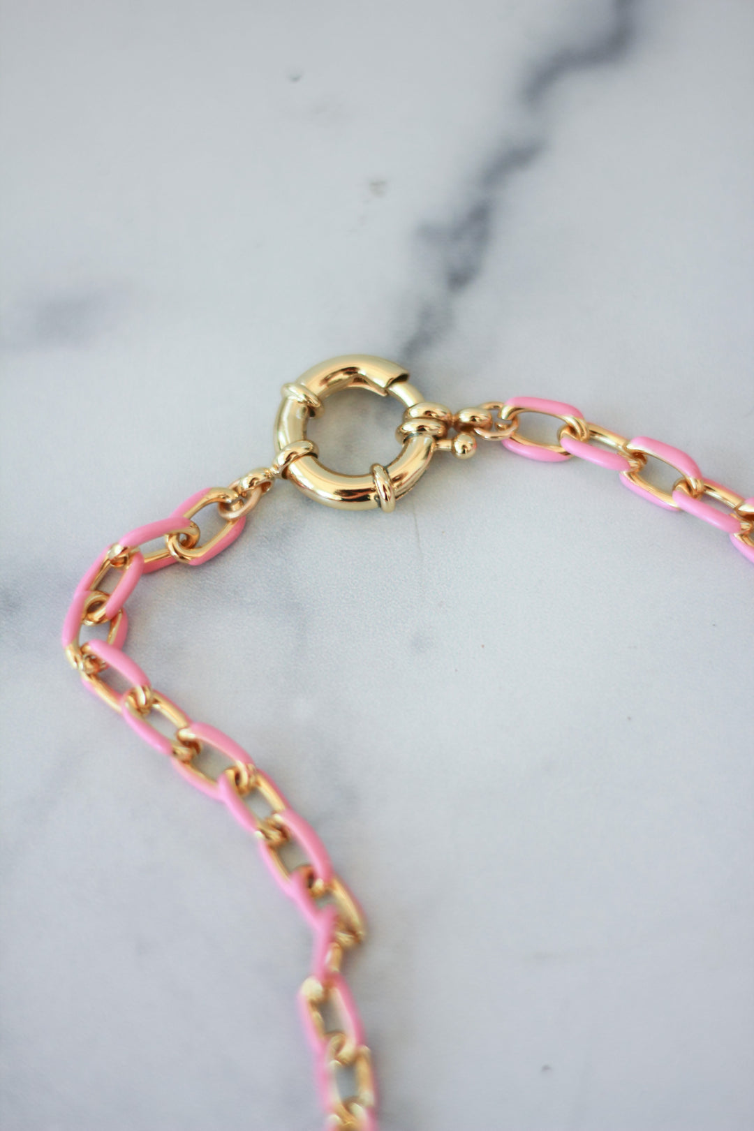 Chunky Enamel Chain Necklace