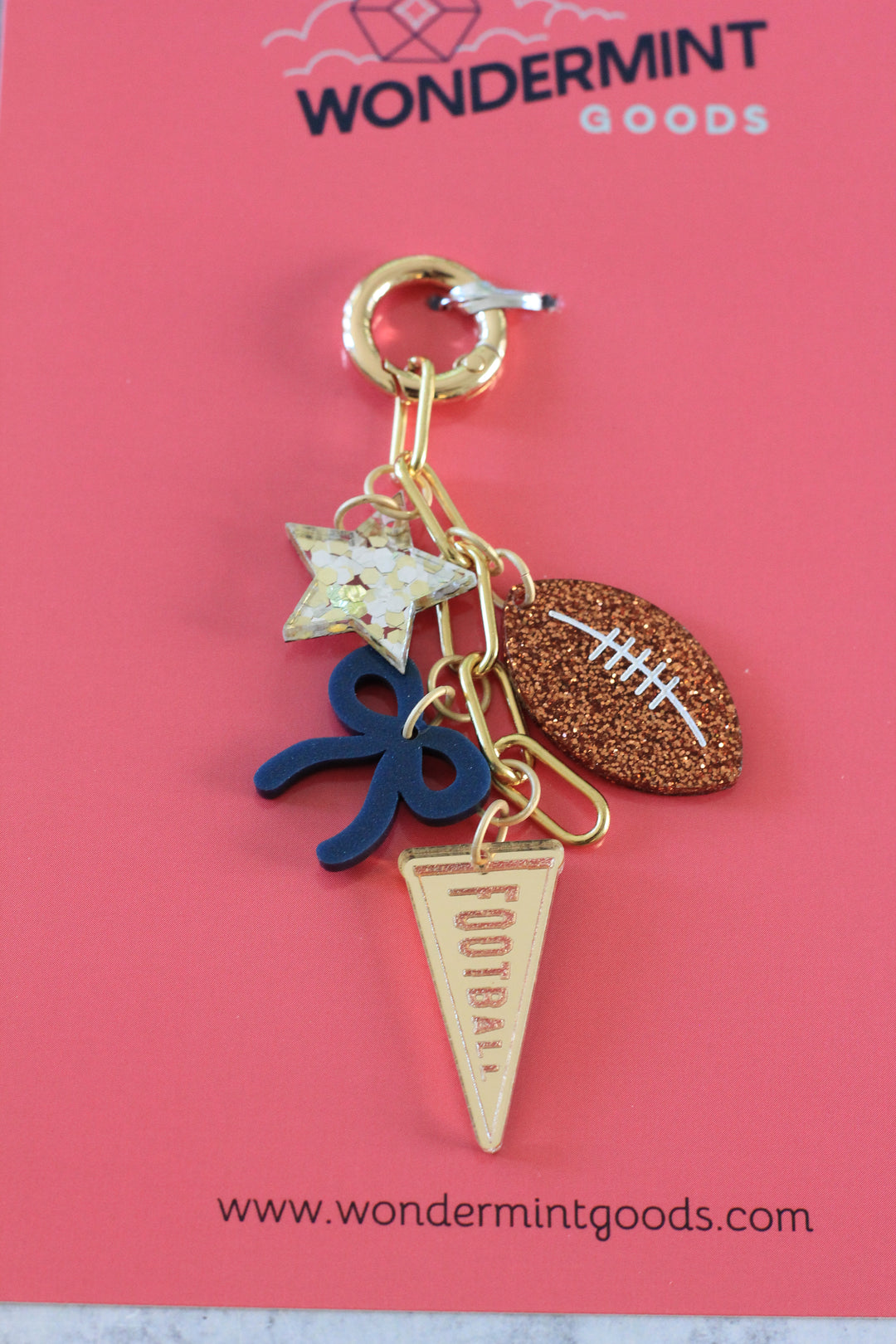 Football Bag Charm