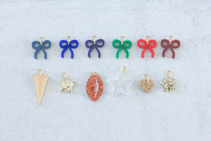 Football Enamel Charm Necklace