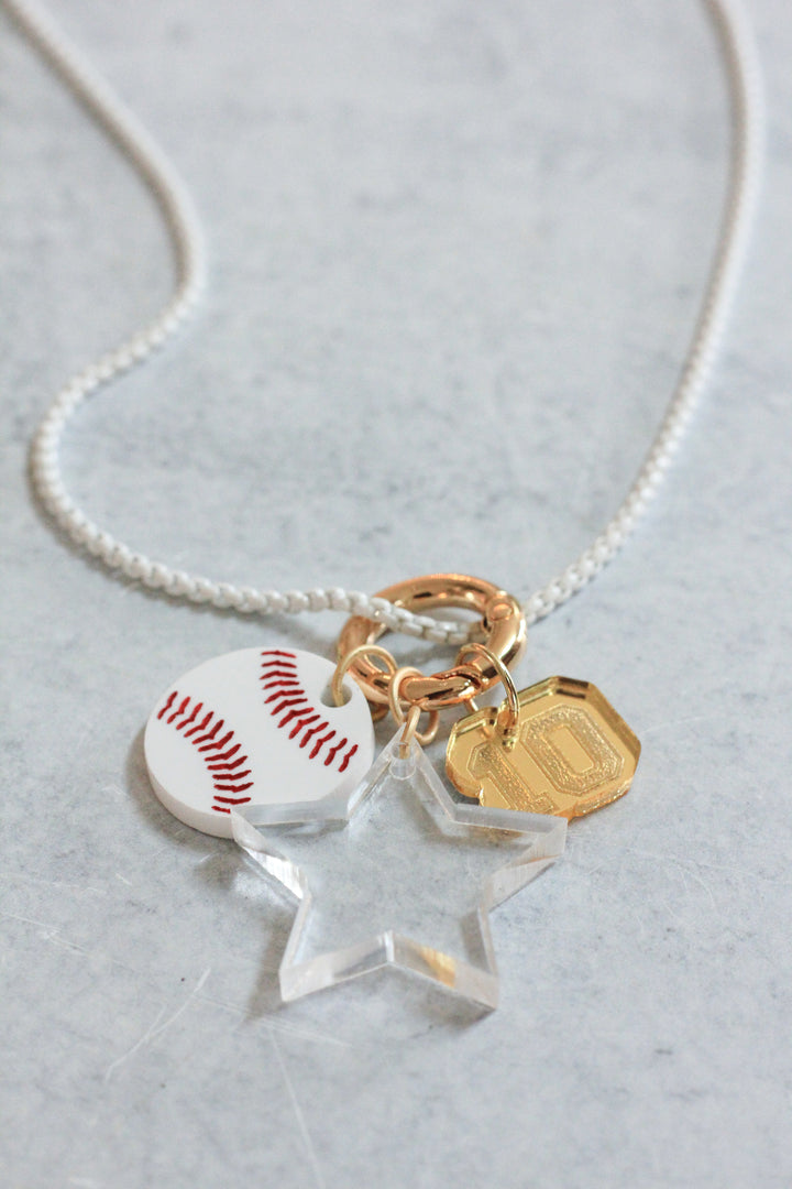 Sports Charm Enamel Chain Necklace