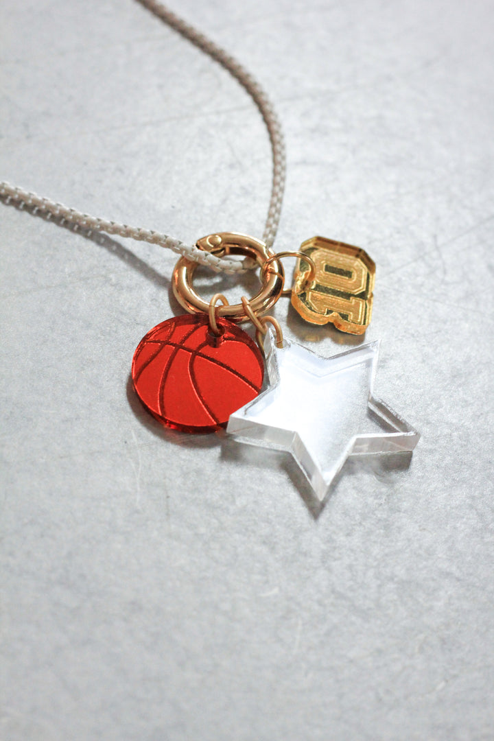 Sports Charm Enamel Chain Necklace
