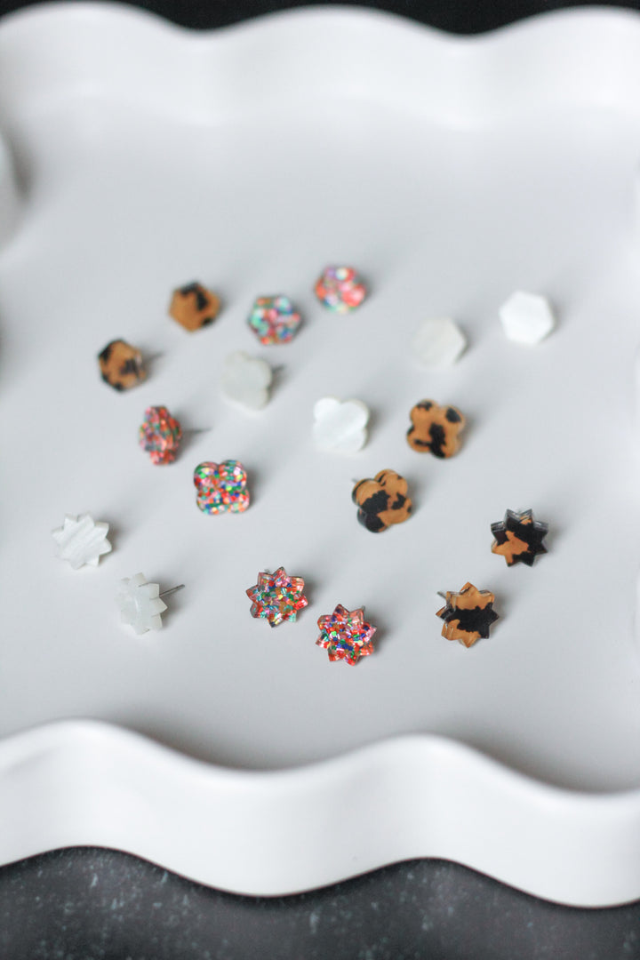 Clover Acrylic Studs